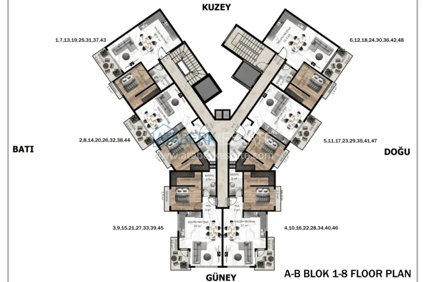 Купить дешево Проект Off-plan. Инвестиционная недвижимость в Алании, район Авсаллар 3 