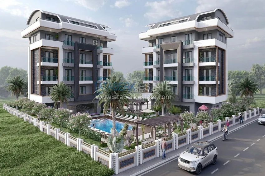 Квартира от инвестора в Алании - Оба в комплексе на этапе строительства 1 