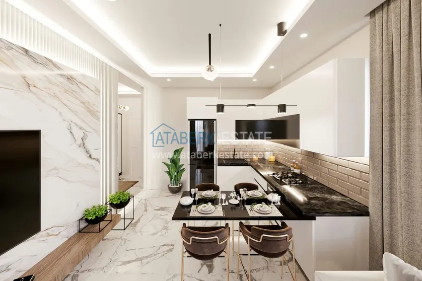 Приобрести Новый инвестиционный проект резиденции в сегменте комфорт – Алания, Авсаллар 6