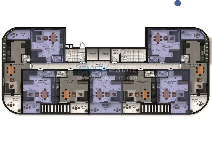 Купить дешево Новый инвестиционный проект резиденции в сегменте комфорт – Алания, Авсаллар 4