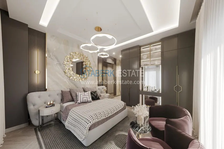 Приобрести Виллы премиум-класса на начальном этапе строительства в горном районе Алании - Тепе 17 