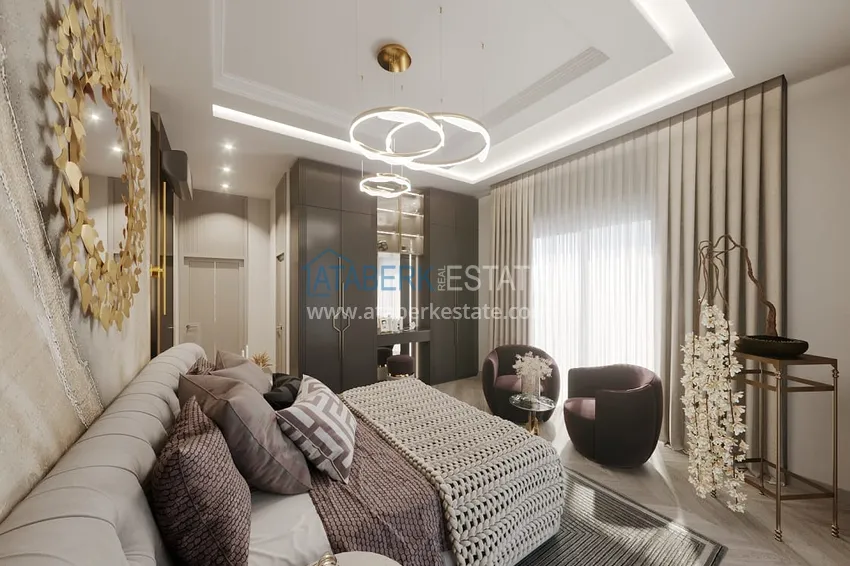 Приобрести Виллы премиум-класса на начальном этапе строительства в горном районе Алании - Тепе 18 