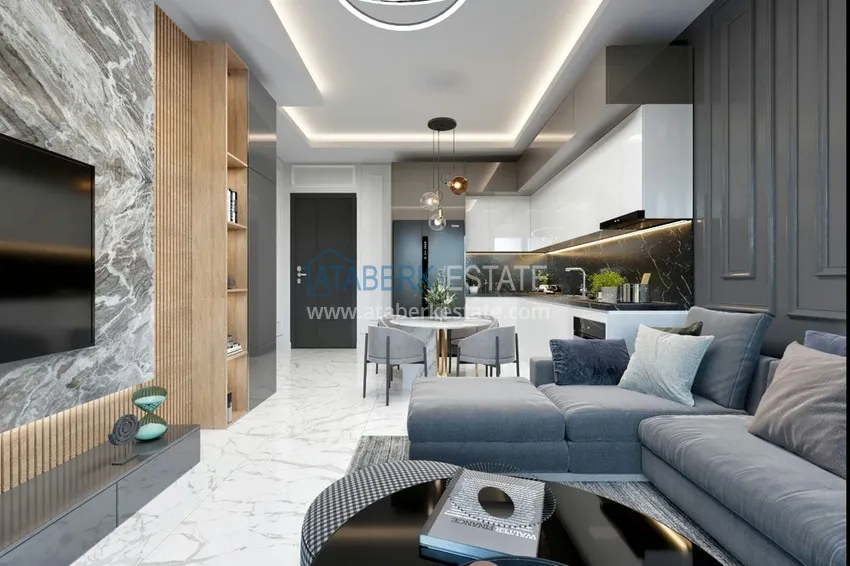 Приобрести Квартира 1+1 в строящемся комплексе – район Авсаллар Алания  1 