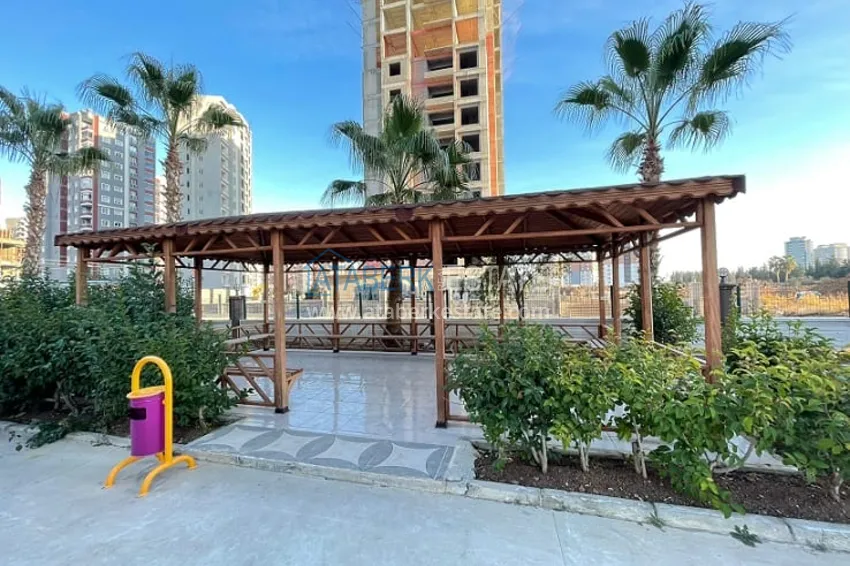 Апартаменты 3+1 с видом на море и горе в районе Тедже-Мерсин 5 