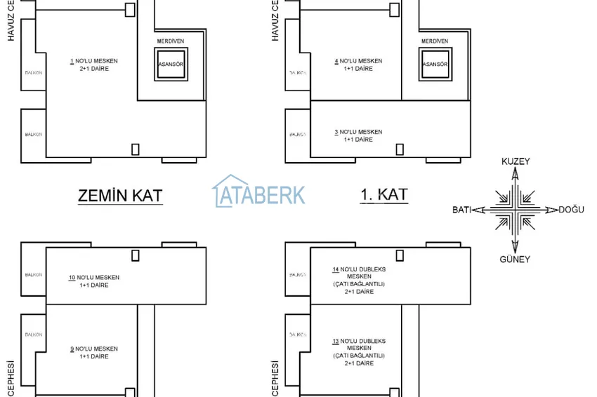 Купить дешево Недорогие квартиры от застройщика в Алании район Окурджалар на этапе проекта 5 