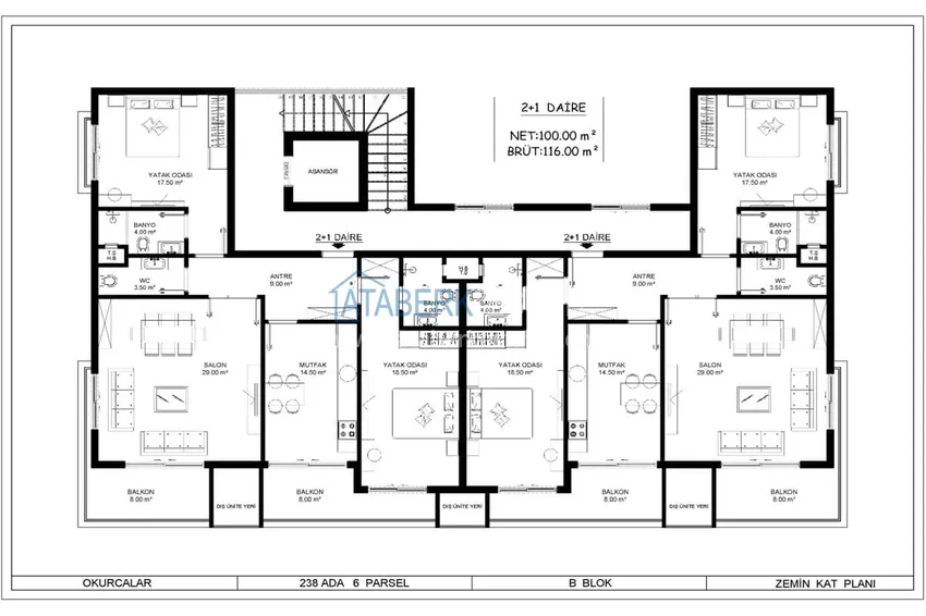 Купить дешево Недорогие квартиры от застройщика в Алании район Окурджалар на этапе проекта 6 