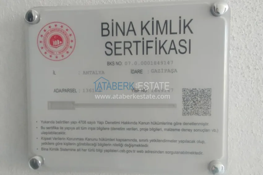 Двухэтажные апартаменты с чистовой отделкой в Газипаше 9 