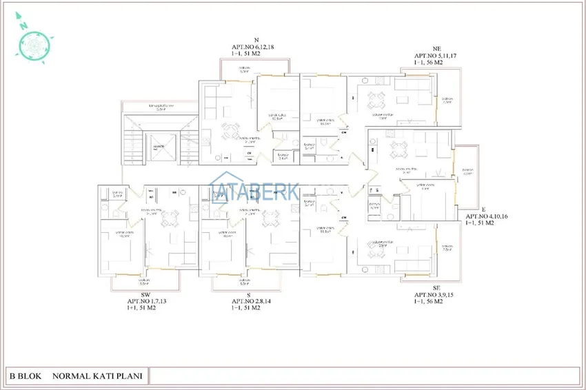 Купить дешево Квартира в строящемся комплексе - центр Алании в 350 м от пляжа Клеопатра 2 