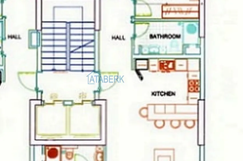 Купить дешево Апартаменты 3+1 с мебелью, техникой и видом на море, в Мерсине 1 