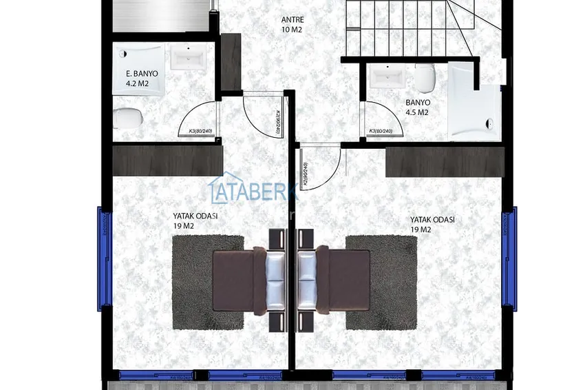 Купить дешево Виллы премиум-класса на начальном этапе строительства в горном районе Алании - Тепе 3 