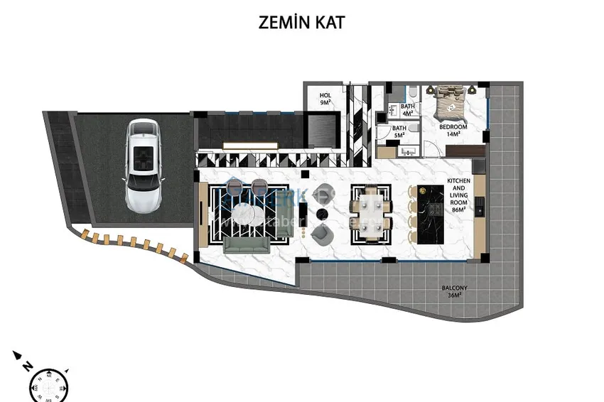 Купить дешево Виллы от застройщика в Каргыджаке – с правом на получение турецкого гражданства 4 
