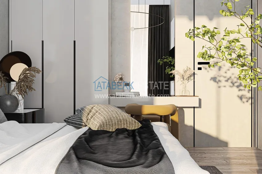 Приобрести Квартиры и пентхаусы в комплексе на этапе строительства – Алания, район Инджекум 19 