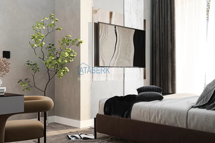 Приобрести Квартиры и пентхаусы в комплексе на этапе строительства – Алания, район Инджекум 20 