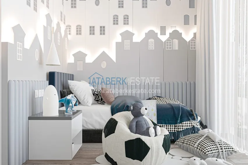 Приобрести Квартиры и пентхаусы в комплексе на этапе строительства – Алания, район Инджекум 22 