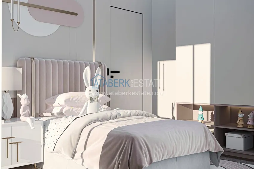 Приобрести Квартиры и пентхаусы в комплексе на этапе строительства – Алания, район Инджекум 25 