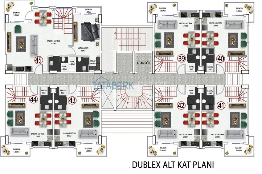 Купить дешево Новый привлекательный проект жилого комплекса в районе Авсаллар 7 