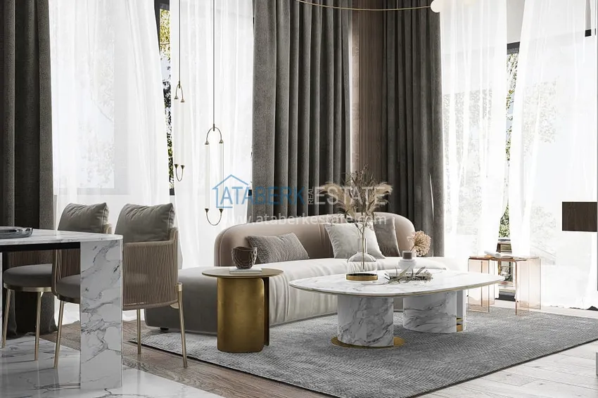 Приобрести Квартиры и пентхаусы в комплексе на этапе строительства – Алания, район Инджекум 11 