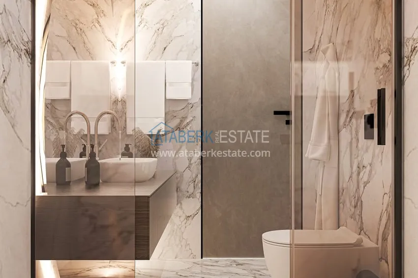 Приобрести Квартиры и пентхаусы в комплексе на этапе строительства – Алания, район Инджекум 29 