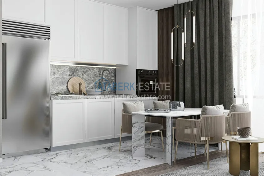 Приобрести Квартиры и пентхаусы в комплексе на этапе строительства – Алания, район Инджекум 13 