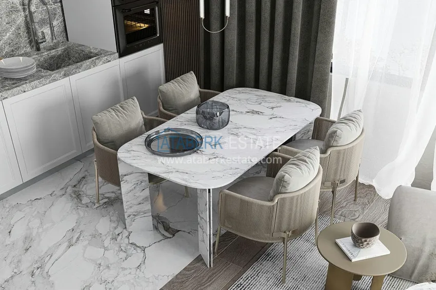 Приобрести Квартиры и пентхаусы в комплексе на этапе строительства – Алания, район Инджекум 14 