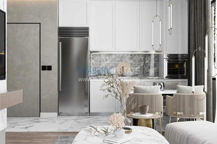 Приобрести Квартиры и пентхаусы в комплексе на этапе строительства – Алания, район Инджекум 16 