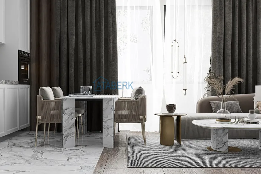 Приобрести Квартиры и пентхаусы в комплексе на этапе строительства – Алания, район Инджекум 17 