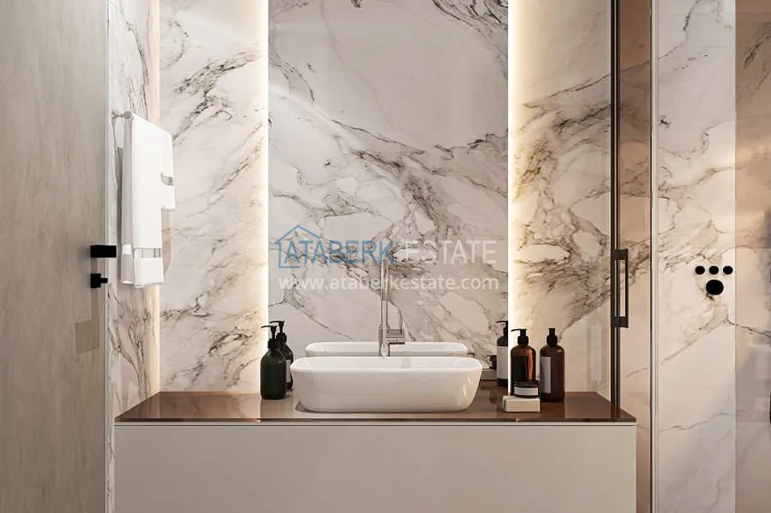 Приобрести Квартиры и пентхаусы в комплексе на этапе строительства – Алания, район Инджекум 30 