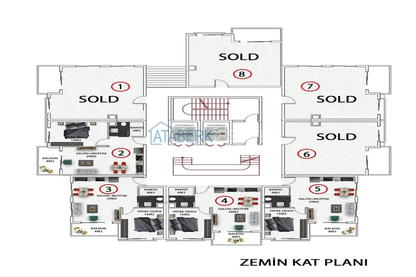 Купить дешево Квартиры в Авсалларе от надежного застройщика с рассрочкой под 0%  6 