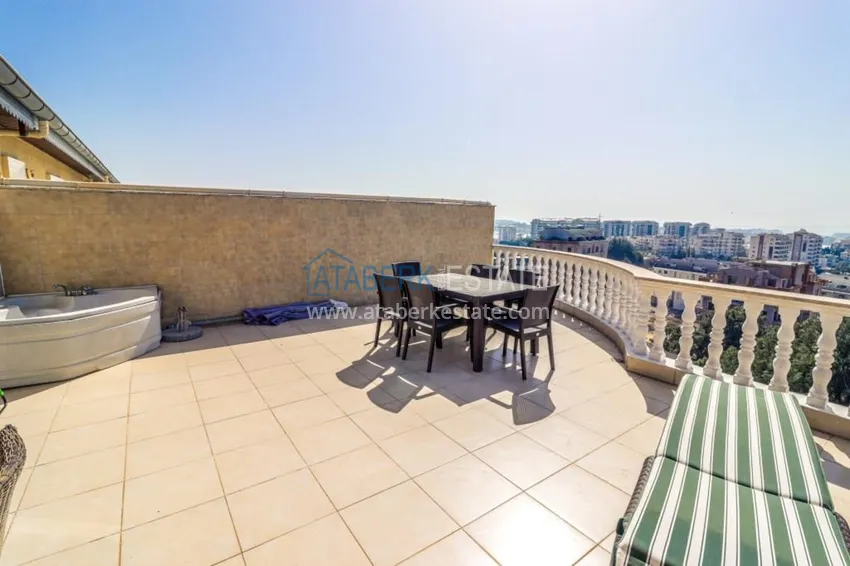 Приобрести Меблированный дуплекс в Авсалларе с видом на море в уютном жилом комплексе 22 