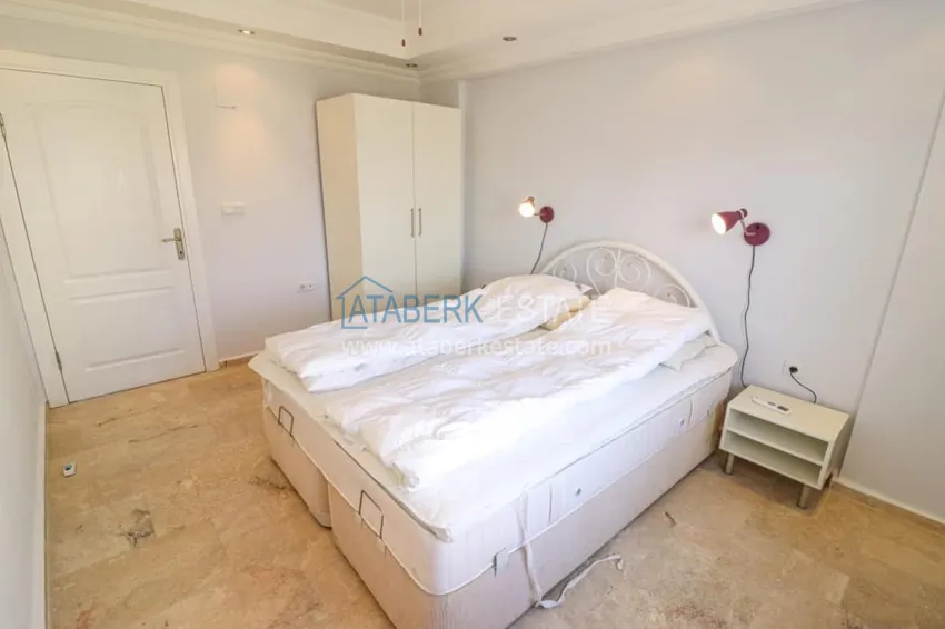 Приобрести Меблированный дуплекс в Авсалларе с видом на море в уютном жилом комплексе 9 