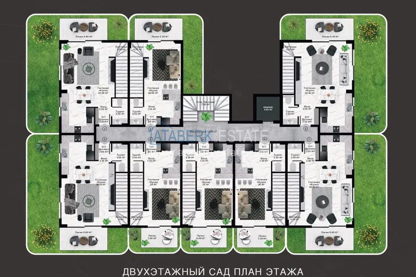 Купить дешево Роскошный проект резиденции премиального сегмента в Алании район Каргыджак 1 