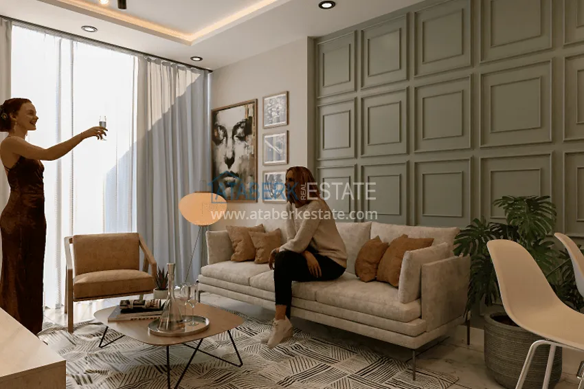 Приобрести Квартиры с открытым видом на море на стадии строительства в районе Аяш-Мерсин 3 