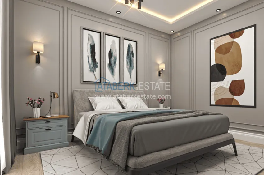 Приобрести Квартиры с открытым видом на море на стадии строительства в районе Аяш-Мерсин 11 