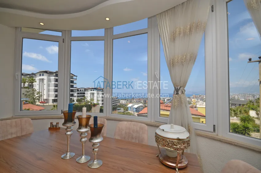 Приобрести Меблированная двухуровневая квартира с открытым видом на море – район Каргыджак 6 