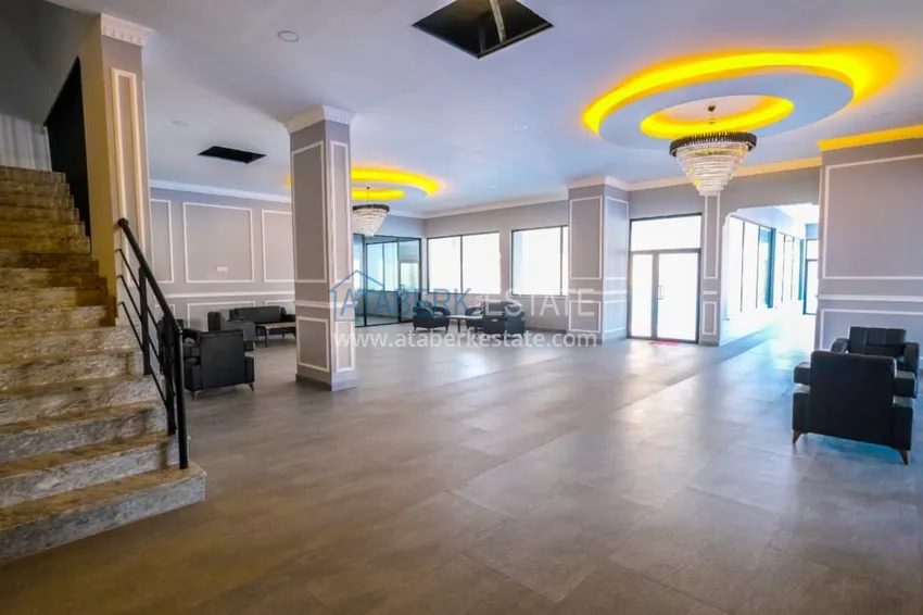 Садовый дуплекс 3+1 с мебелью в районе Оба – Алания  16 