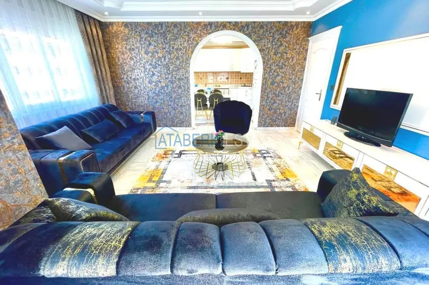 Приобрести Дуплекс 4+1 в районе Оба с современной мебелью. Район открыт для ВНЖ 9 