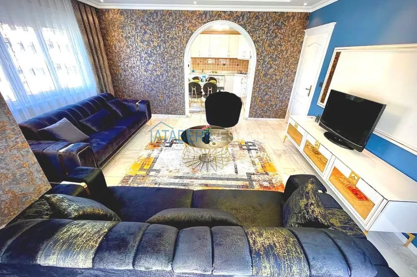 Приобрести Дуплекс 4+1 в районе Оба с современной мебелью. Район открыт для ВНЖ 10 