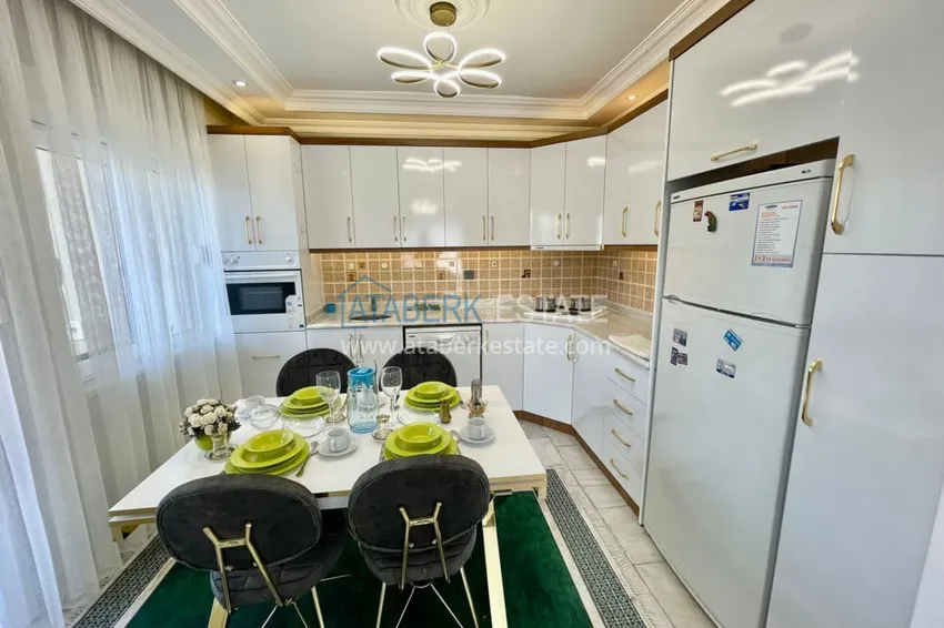 Приобрести Дуплекс 4+1 в районе Оба с современной мебелью. Район открыт для ВНЖ 11 