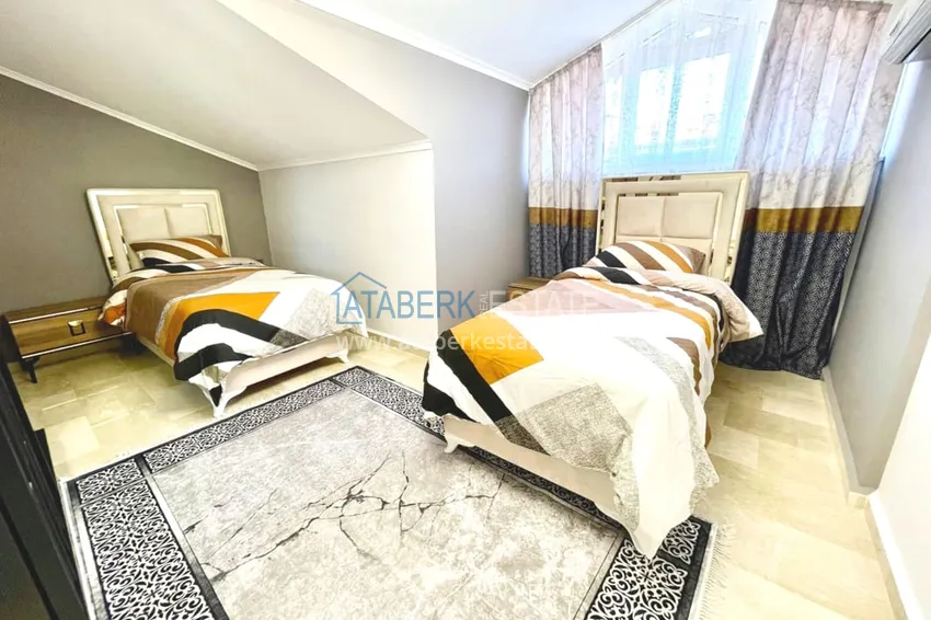 Приобрести Пентхаус-дуплекс 3+1 с мебелью в 300 метрах от моря, район Оба – Алания 16 