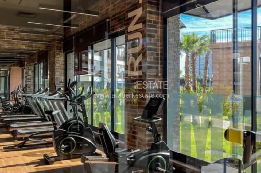 Квартира 1+1 меблированная в роскошной резиденции возле пляжа Инджекум, район Авсаллар – Алания 14 