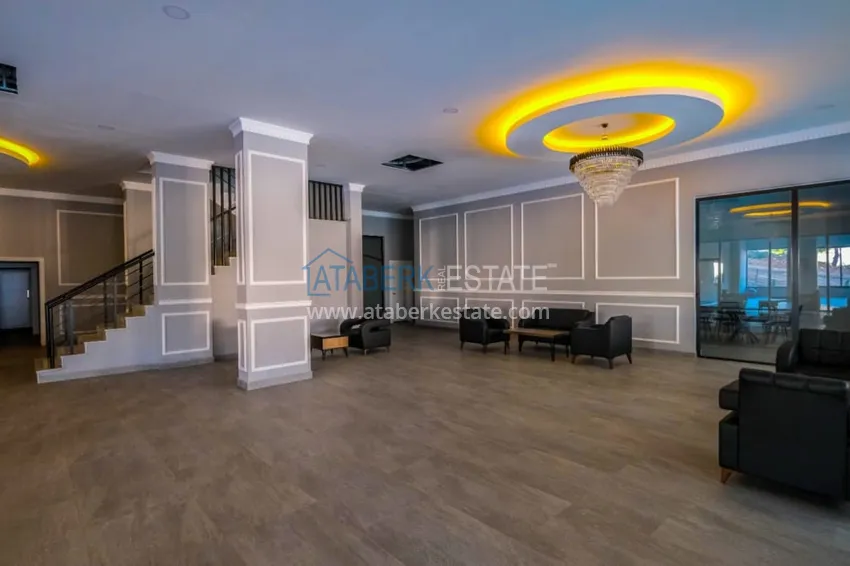 Садовый дуплекс 3+1 с мебелью в районе Оба – Алания  19 