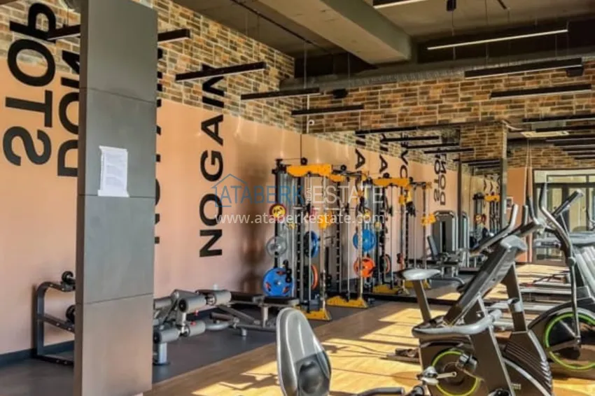 Квартира 1+1 меблированная в роскошной резиденции возле пляжа Инджекум, район Авсаллар – Алания 15 