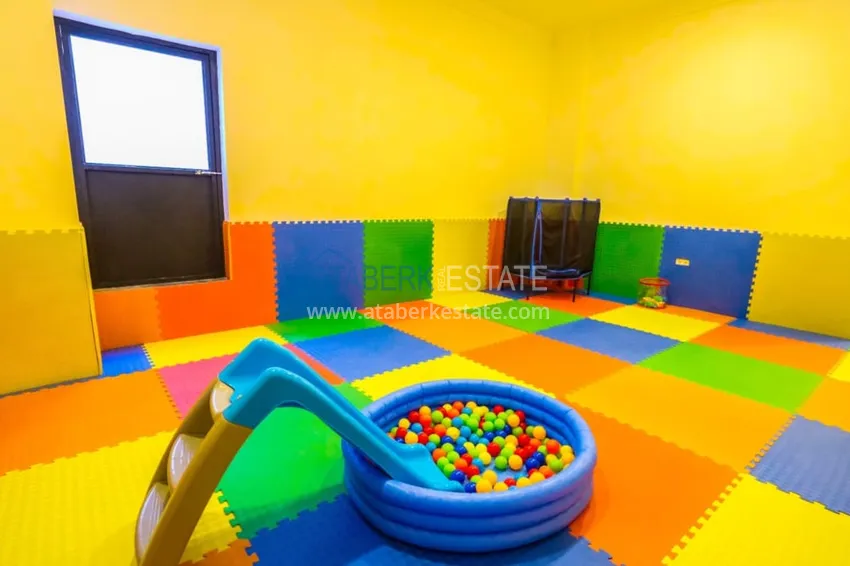 Садовый дуплекс 3+1 с мебелью в районе Оба – Алания  25 