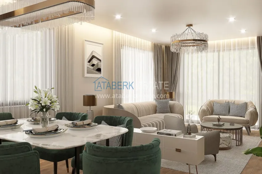 Приобрести Недвижимость от застройщика в резиденции сегмента люкс в районе Оба, Алания 1 