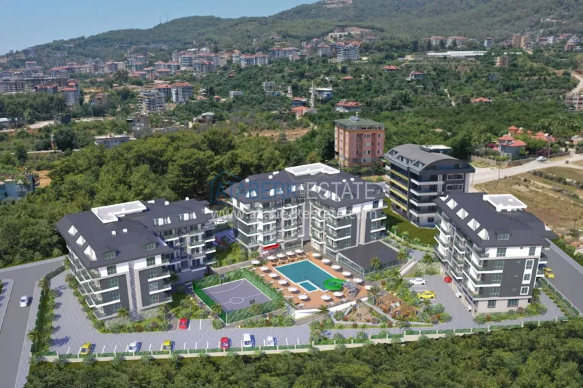 Апартаменты от инвестора в комплексе на этапе строительства – Алания, Оба  1 