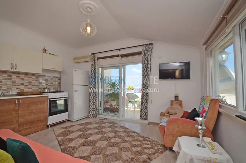 Приобрести Меблированная двухуровневая квартира с открытым видом на море – район Каргыджак 16 