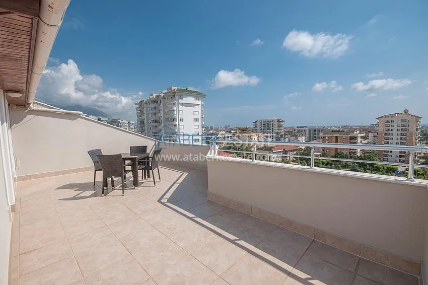 Приобрести Пентхаус-дуплекс 3+1 меблированный с видом на море и горы, район Джикджилли – Алания 20 