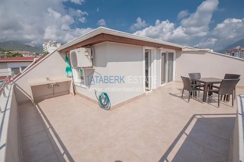 Приобрести Пентхаус-дуплекс 3+1 меблированный с видом на море и горы, район Джикджилли – Алания 21 