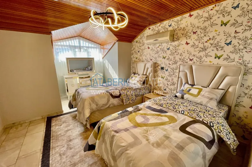 Приобрести Дуплекс 4+1 в районе Оба с современной мебелью. Район открыт для ВНЖ 25 