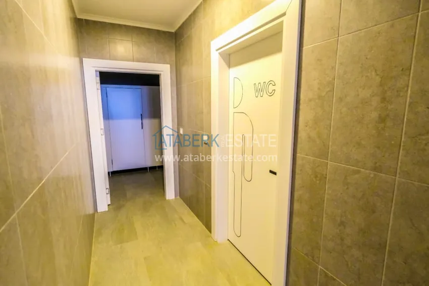 Садовый дуплекс 3+1 с мебелью в районе Оба – Алания  31 